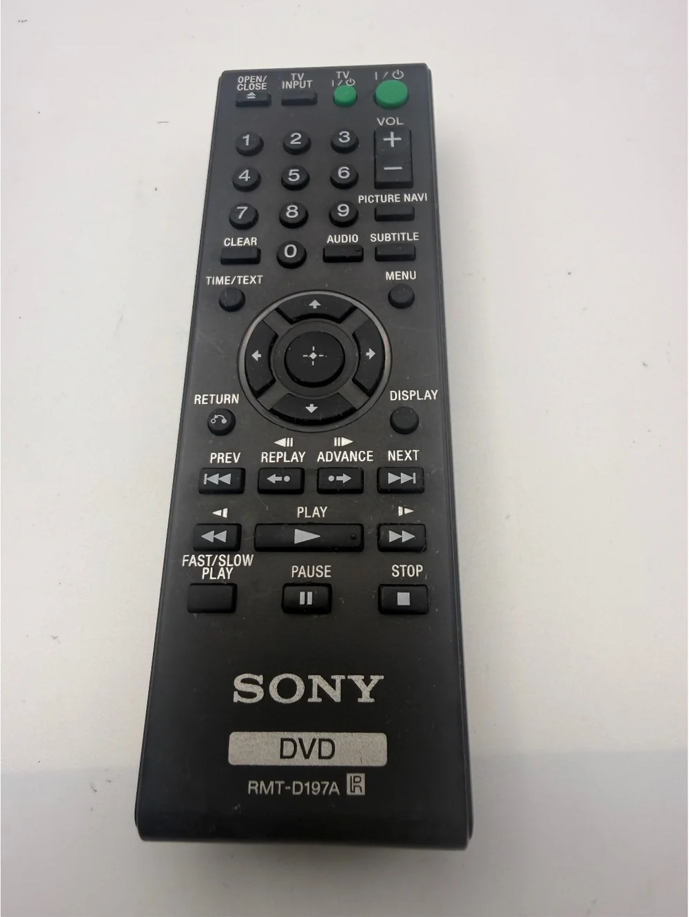 Sony RMT-D197A DVD Remote Control